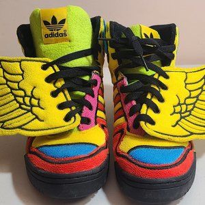 Jeremy Scott Adidas Wings Colorful Rainbow Kids Youth Sz 7.5 Rare g61380